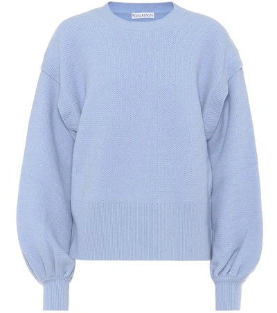 Jw Anderson Layered Sleeves Jumper In Blue