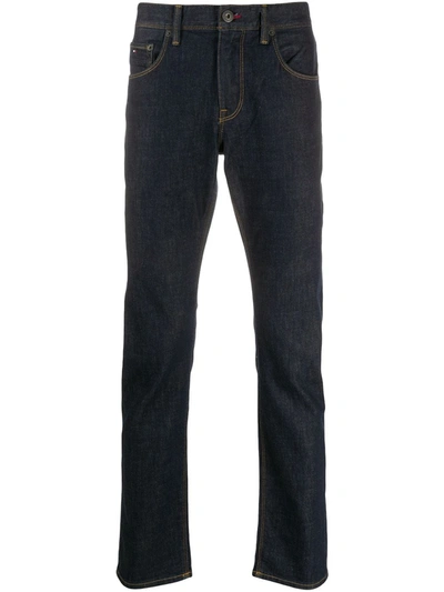 Tommy Hilfiger Mid-rise Straight-leg Jeans In Ohio Rinse