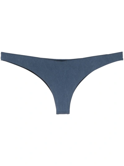 Mc2 Saint Barth Brazilian-style Bikini Bottom In Blue