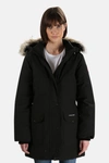 Canada Goose Trillium Fusion Fit Hooded Parka With Genuine Coyote Fur Trim In Black