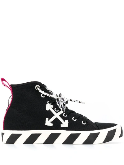 Off-white Arrows High Top Sneakers In Black