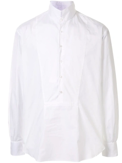 Bourrienne Classic Collar Poplin Shirt In White