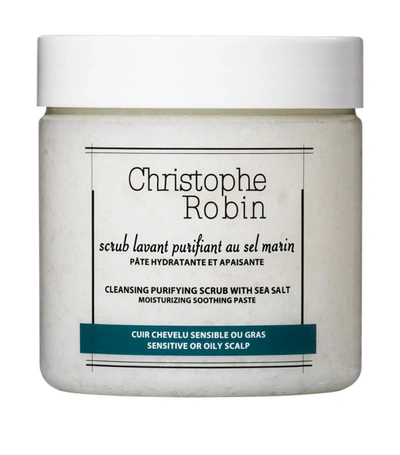 Christophe Robin Cleansing Purifying Scrub With Sea Salt (250 Ml) In White