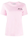 Moschino Logo Signature T-shirt In Pink