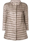 Herno Rossella Quilted Padded Coat In Taupe