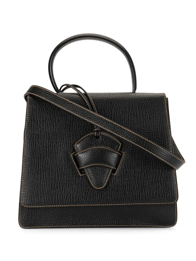 Pre-owned Loewe Barcelona Two-way Bag In Black