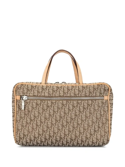 Pre-owned Dior  Trotter Tote In Brown