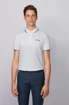 Hugo Boss - Active Stretch Golf Polo Shirt With S.caf - White