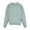 Acne Studios Logo-print Sweatshirt Dusty Green