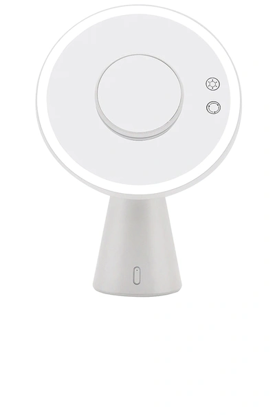 Impressions Vanity Luna Makeup Mirror And Night Lamp With Bluetooth Speakers In White