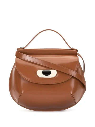 Marni Cyclops Shoulder Bag In Brown