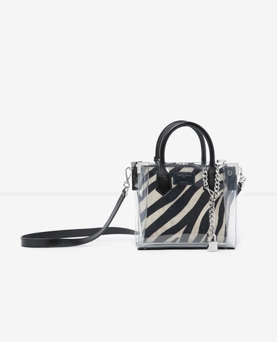The Kooples Transparente Handtasche Ming In Zebra