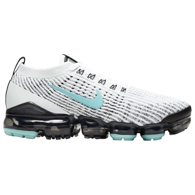 Nike Women's Air Vapormax Flyknit 3 Low Top Running Sneakers In White/aurora Green/black