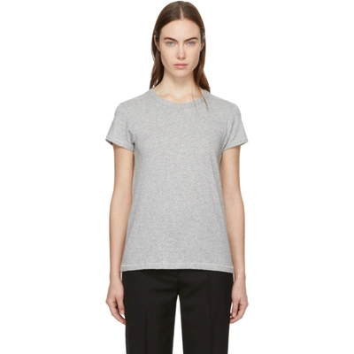 Rag & Bone Rag And Bone Grey The Tee T-shirt In Heather Grey