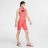 Nike Women's Air Bike Shorts In Pink/orange
