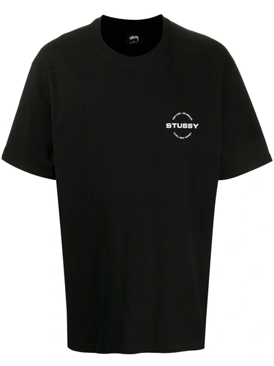 Stussy 'city Circle' T-shirt In Black
