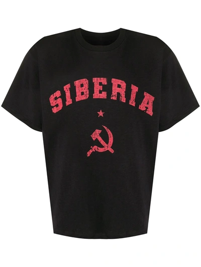 Siberia Hills Siberia Blood Print T-shirt In Black