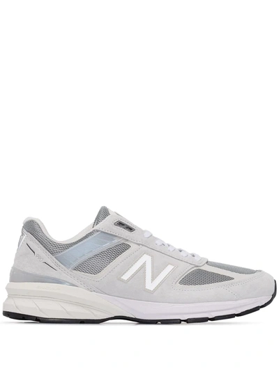 New Balance M990 Reflective-detail Sneakers In Grey