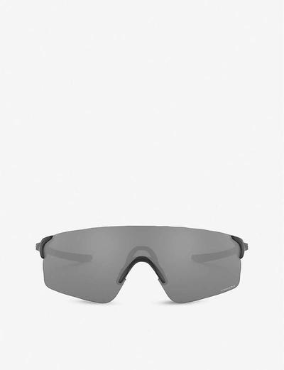 Oakley Oo9454 38 Evzero Blades Acetate Rectangle-frame Sunglasses In Black