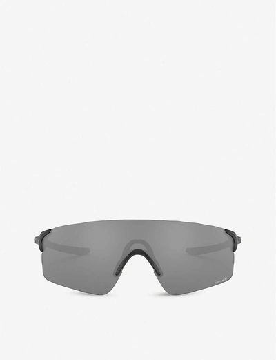 Oakley Womens Black Oo9454 38 Evzero Blades Acetate Rectangle-frame Sunglasses