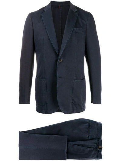 Dell'oglio Two Piece Single Breasted Suit In Blue
