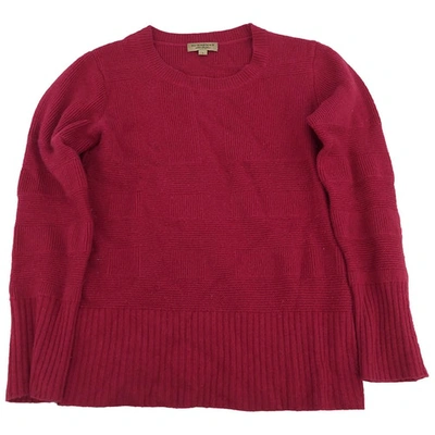 Pre-owned Burberry Wool Jumper In Pink