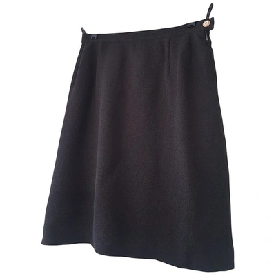 Pre-owned Ferragamo Wool Mid-length Skirt In Brown