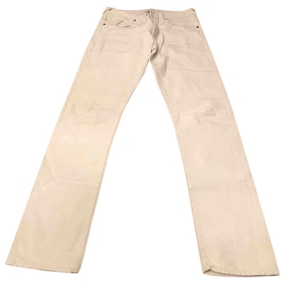 Pre-owned Cycle Straight Jeans In White