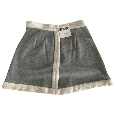 Pre-owned Moschino Cheap And Chic Mini Skirt In Grey