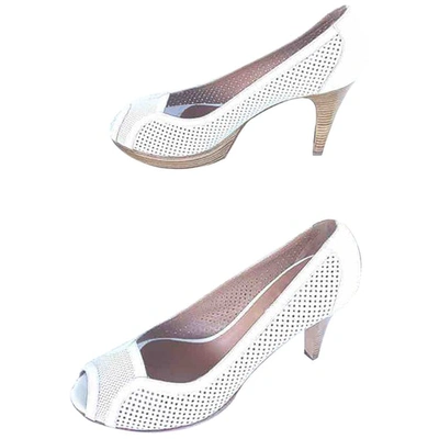 Pre-owned Fratelli Rossetti Leather Heels In White