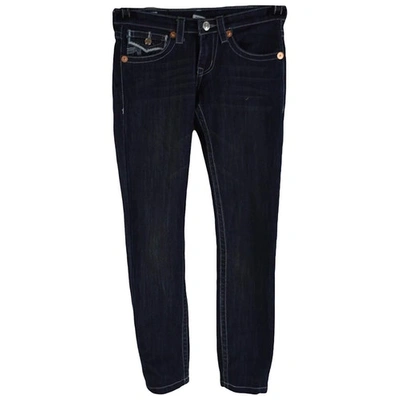 Pre-owned True Religion Slim Jeans In Blue