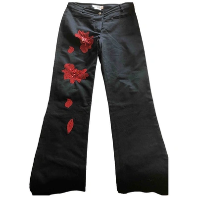 Pre-owned Dior Black Denim - Jeans Trousers
