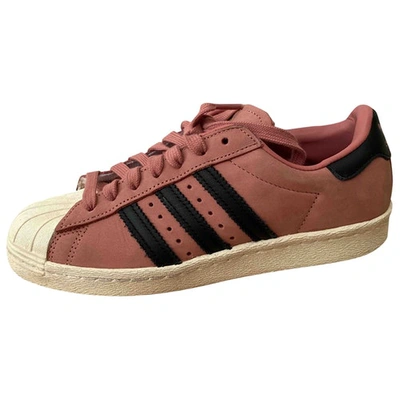 Pre-owned Adidas Originals Superstar Trainers In Pink
