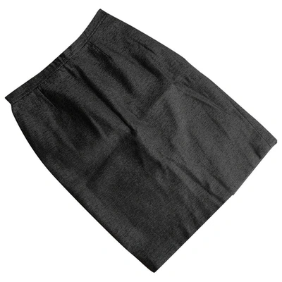 Pre-owned Givenchy Grey Wool Skirt