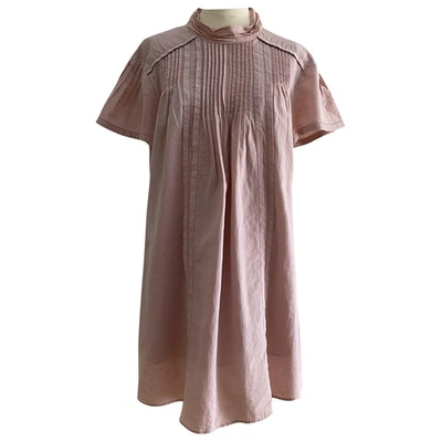 Pre-owned Burberry Linen Mid-length Dress In Other
