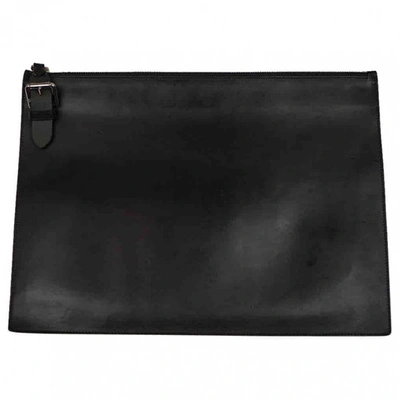 Pre-owned Ralph Lauren Leather Small Bag In Black