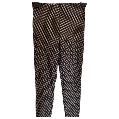 Pre-owned Ottod'ame Black Polyester Trousers