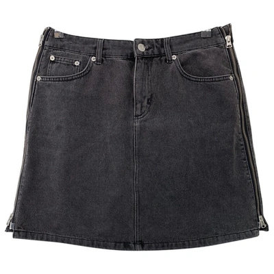 Pre-owned French Connection Mini Skirt In Anthracite