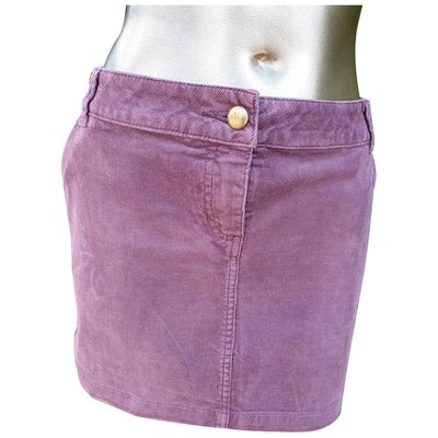 Pre-owned Zadig & Voltaire Mini Skirt In Purple