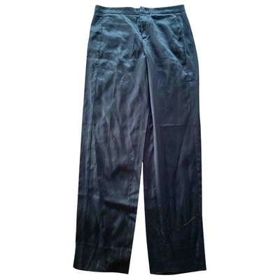Pre-owned Gucci Straight Trousers In Black