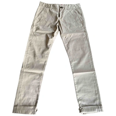Pre-owned Current Elliott Beige Cotton Jeans