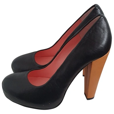 Pre-owned Carven Black Leather Heels