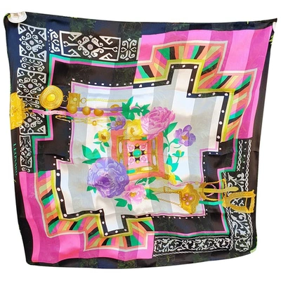 Pre-owned Leonard Silk Handkerchief In Multicolour