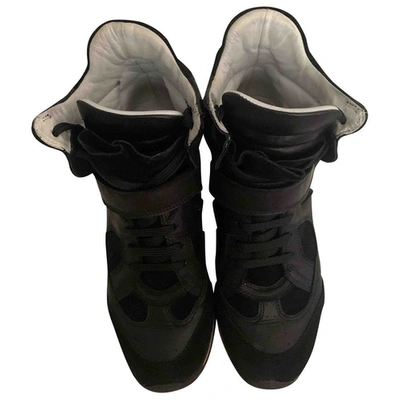 Pre-owned Elena Iachi Black Leather Trainers