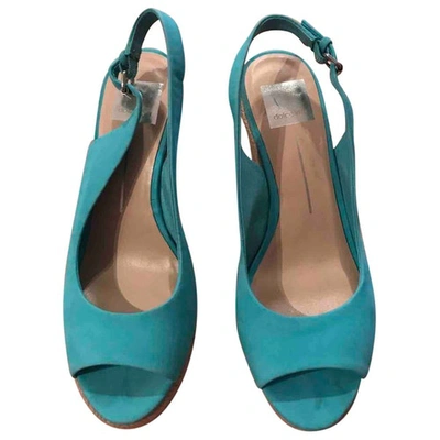 Pre-owned Dolce Vita Heels In Turquoise