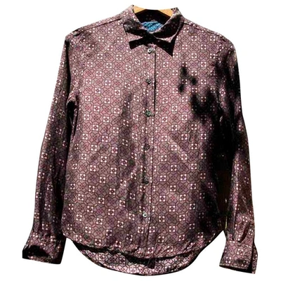 Pre-owned Paul Smith Silk Blouse In Purple