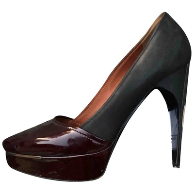 Pre-owned Lanvin Patent Leather Heels In Multicolour