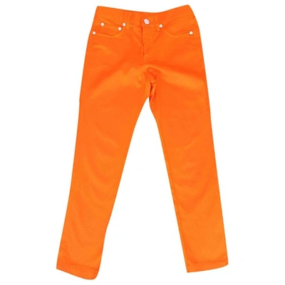 Pre-owned Blumarine Cloth Trousers In Orange