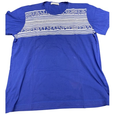 Pre-owned Pierre Balmain Blue Cotton T-shirts