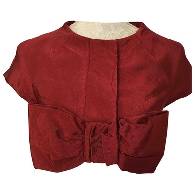 Pre-owned Moschino Cheap And Chic Short Waistcoat In Red